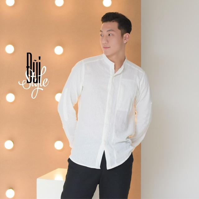 ÁO SƠ MI ĐŨI LINEN DÀI TAY - GIẤU CÚC