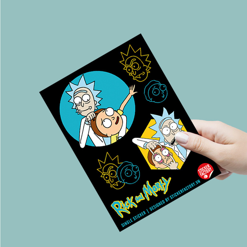 Rick and Morty - Single Sticker hình dán lẻ