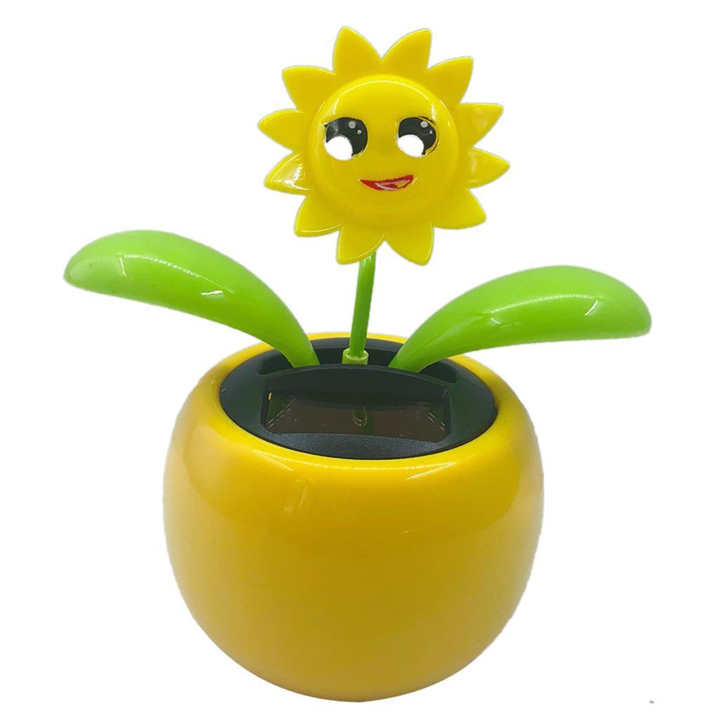 2x Solar Power Dancing Flower Flower Home Car Decor Gift NEW