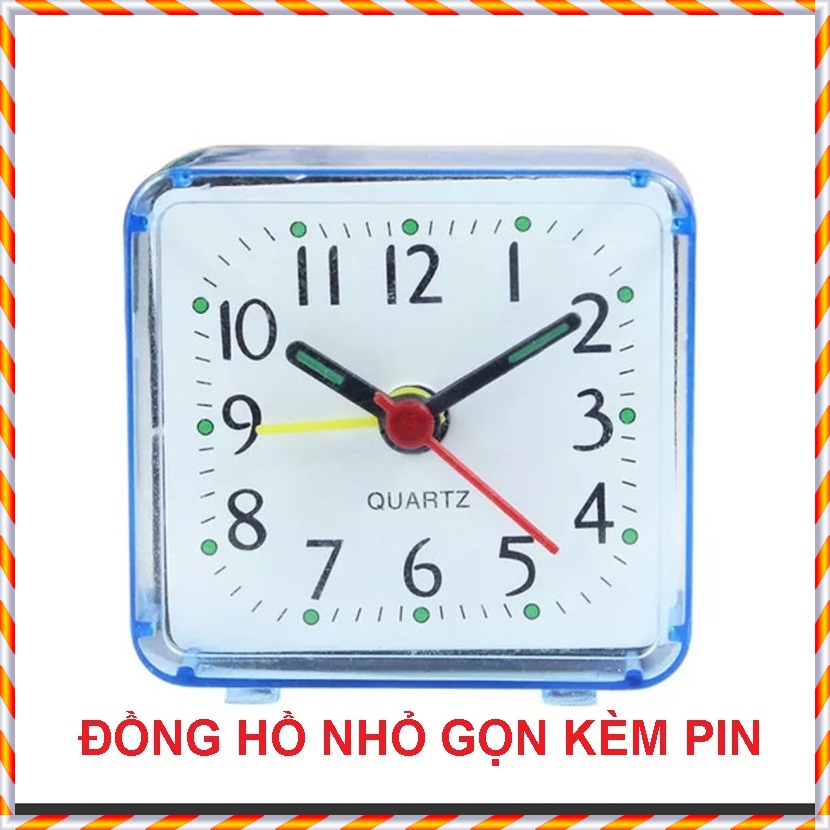 ĐỒNG HỒ MINI NHỎ NHẮN XINH XẮN ĐỂ BÀN KÈM PIN THEO