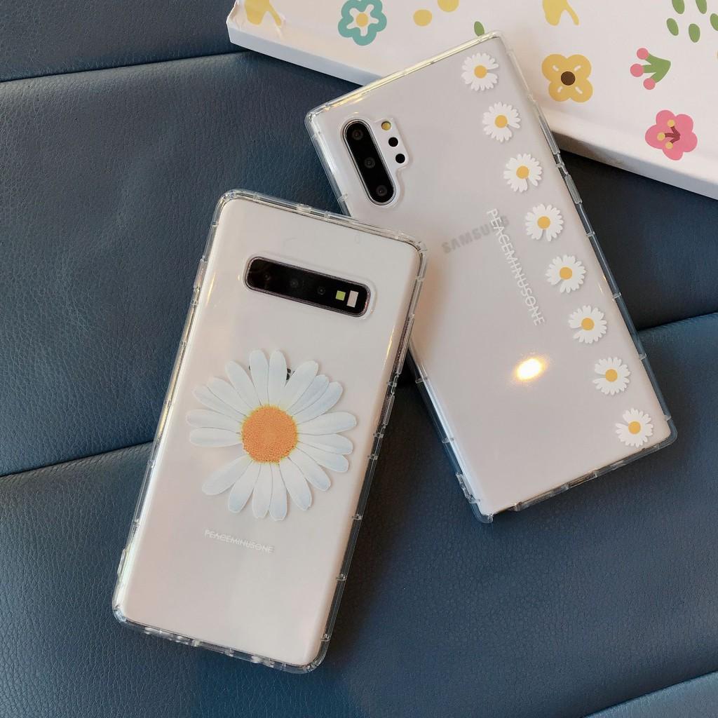 Ốp lưng dẻo hoa cúc Cho Dòng samsung galaxy Note 10 plus / Note 10 / S10+ / S10 / NOTE 9 / NOTE 8 / S9+ / S8+