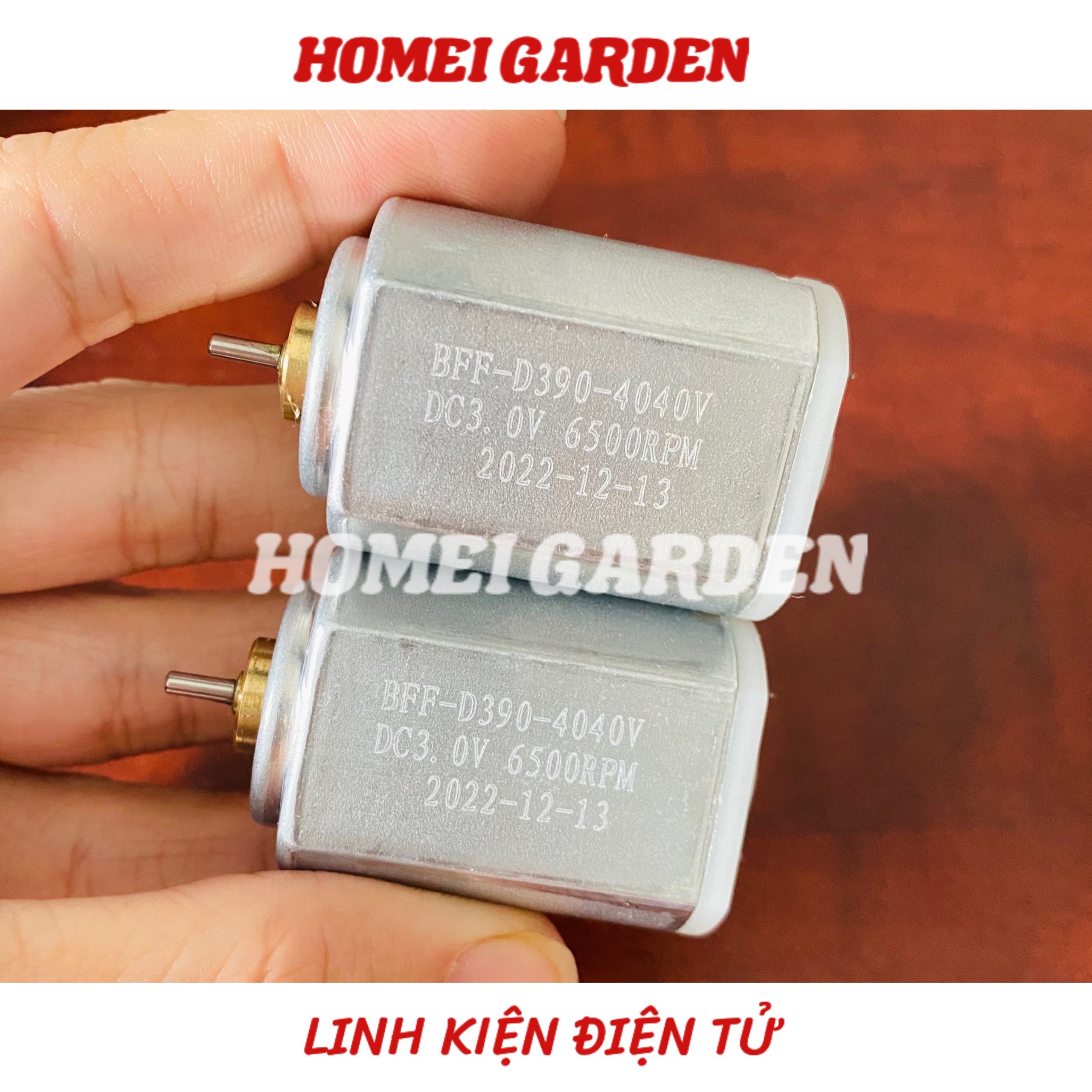 Motor mini 390 DC 3V 3,7V từ tính mạnh tốc độ 6500 - 7500 RPM cho máy làm tóc tông đơ thiết bị làm đẹp - HM0125