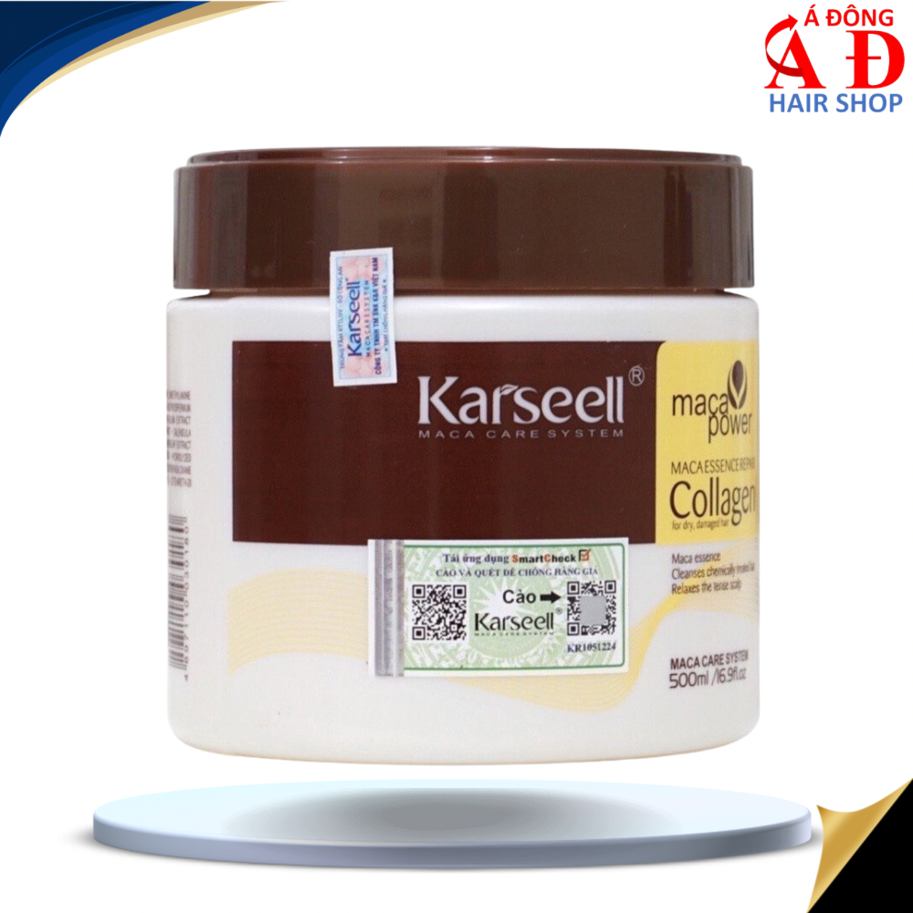 Kem Ủ Tóc Collagen Karseell Maca 500ml (Hủ)