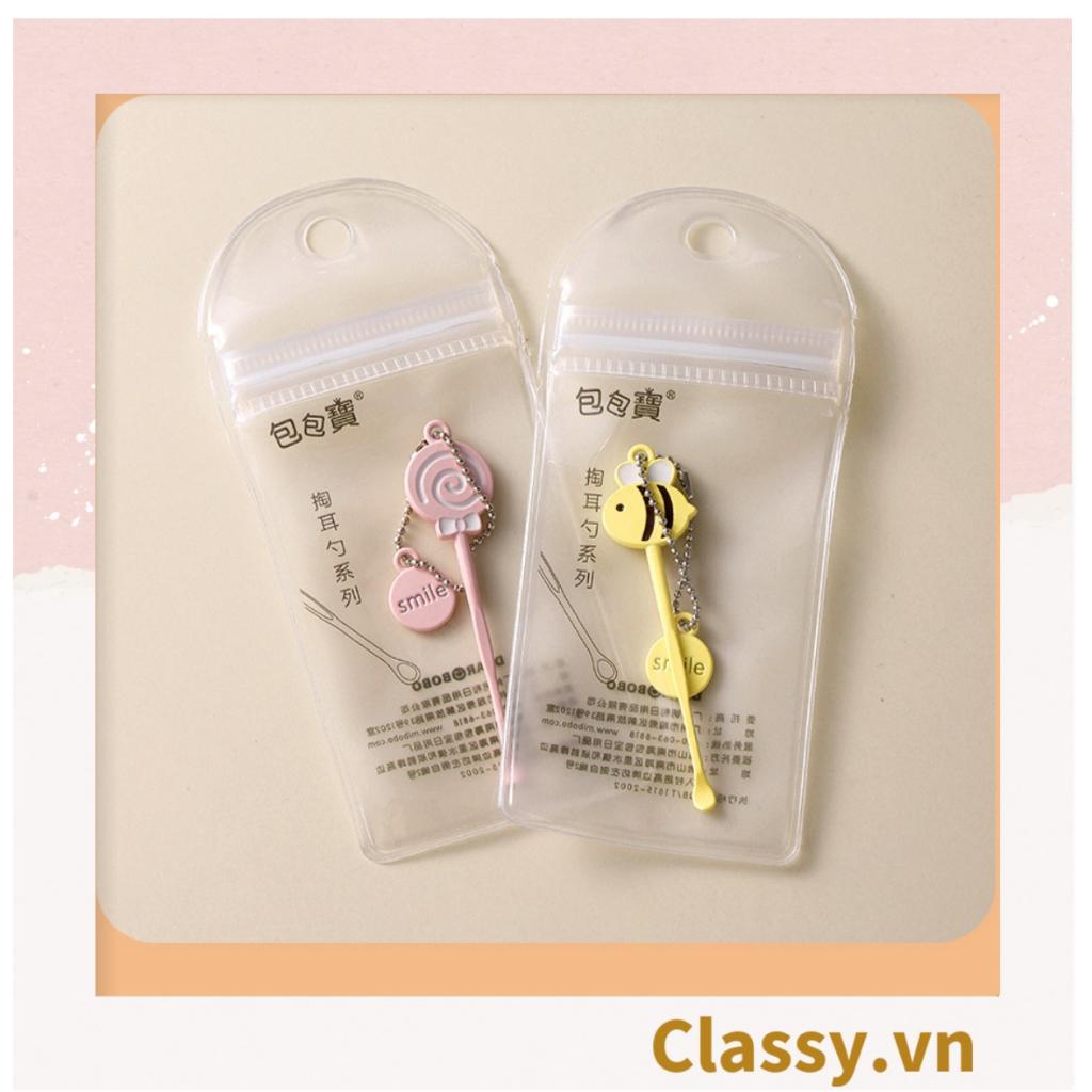 Cây ngoáy tai mini Classy, đính kèm móc khóa con vật cute ngộ nghĩnh PK1322