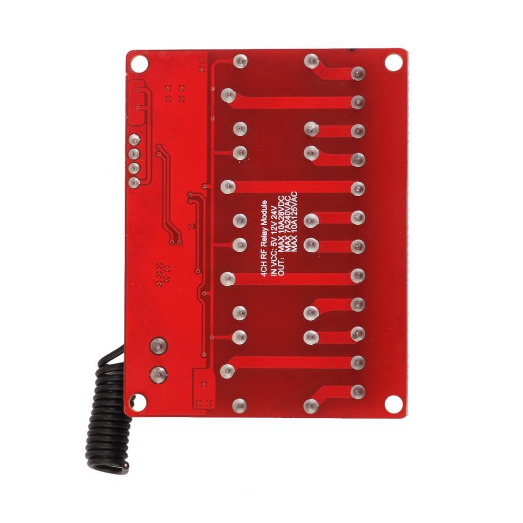 4 Channel 4CH RF Wireless Remote Switch Relay Module 12V