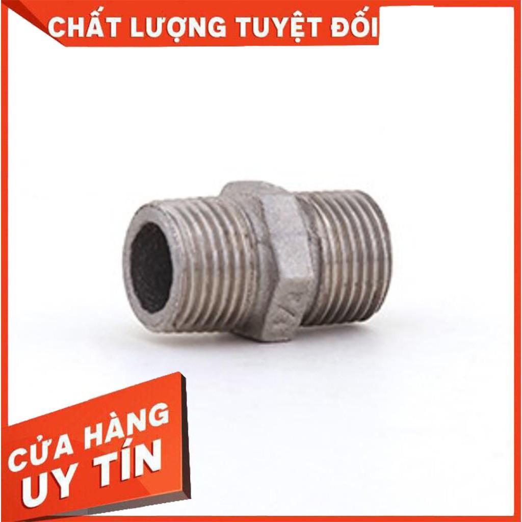 Kép inox ren ngoài túi 100 cái kép đúc Đài Loan, nối inox ren ngoài đúc sần đẹp túi 100 cái