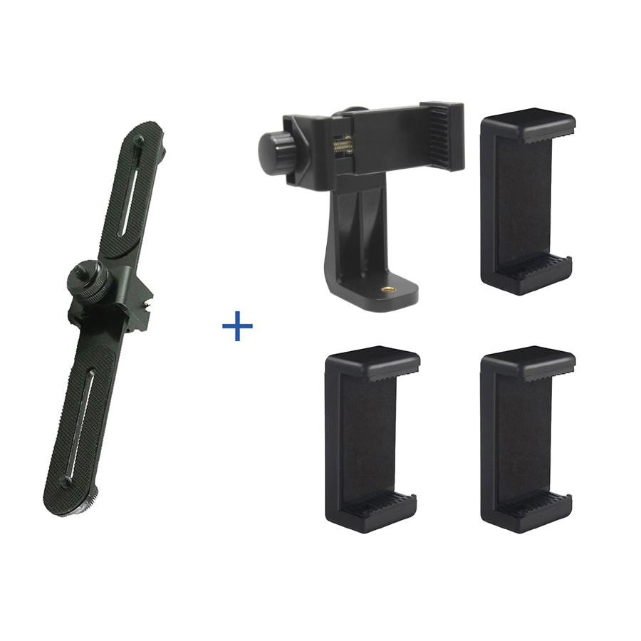 Phụ kiện thanh nối đa năng gắn đến 4 điện thoại lên tripod hỗ trợ livestream, quay video nhiều điện thoại cùng lúc 