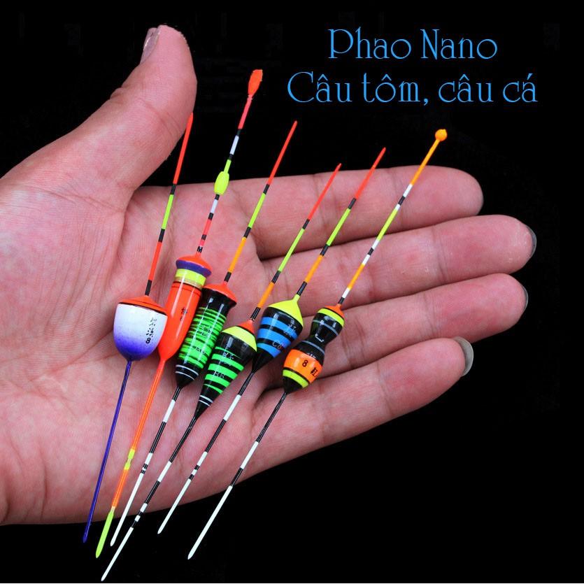 Phao câu tôm, câu cá nano, đủ siaze nhiều màu sắc, có đủ thông số mã PT