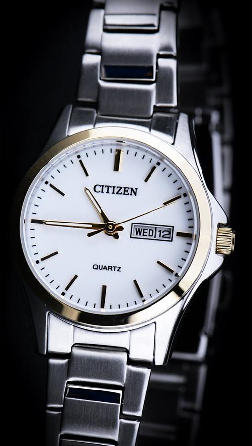 Đồng Hồ Nữ Citizen Dây Thép Không Gỉ EQ0596-87A - Mặt Trắng