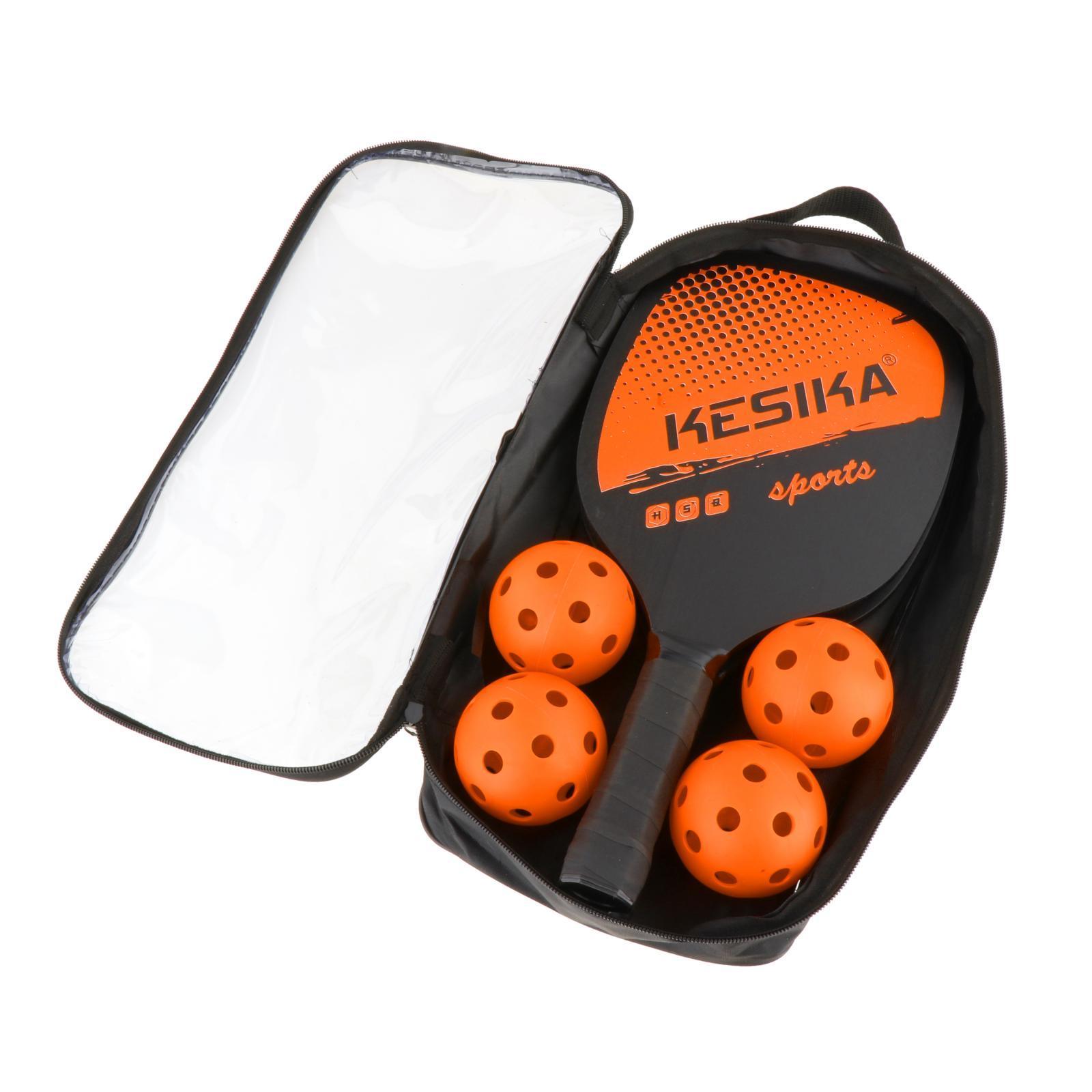 2-3pack Professional Pickleball Paddles Comfort Grip with Bag 4 Balls Racquet