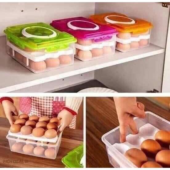 HỘP ĐỰNG TRỨNG 2 TẦNG 24 quả