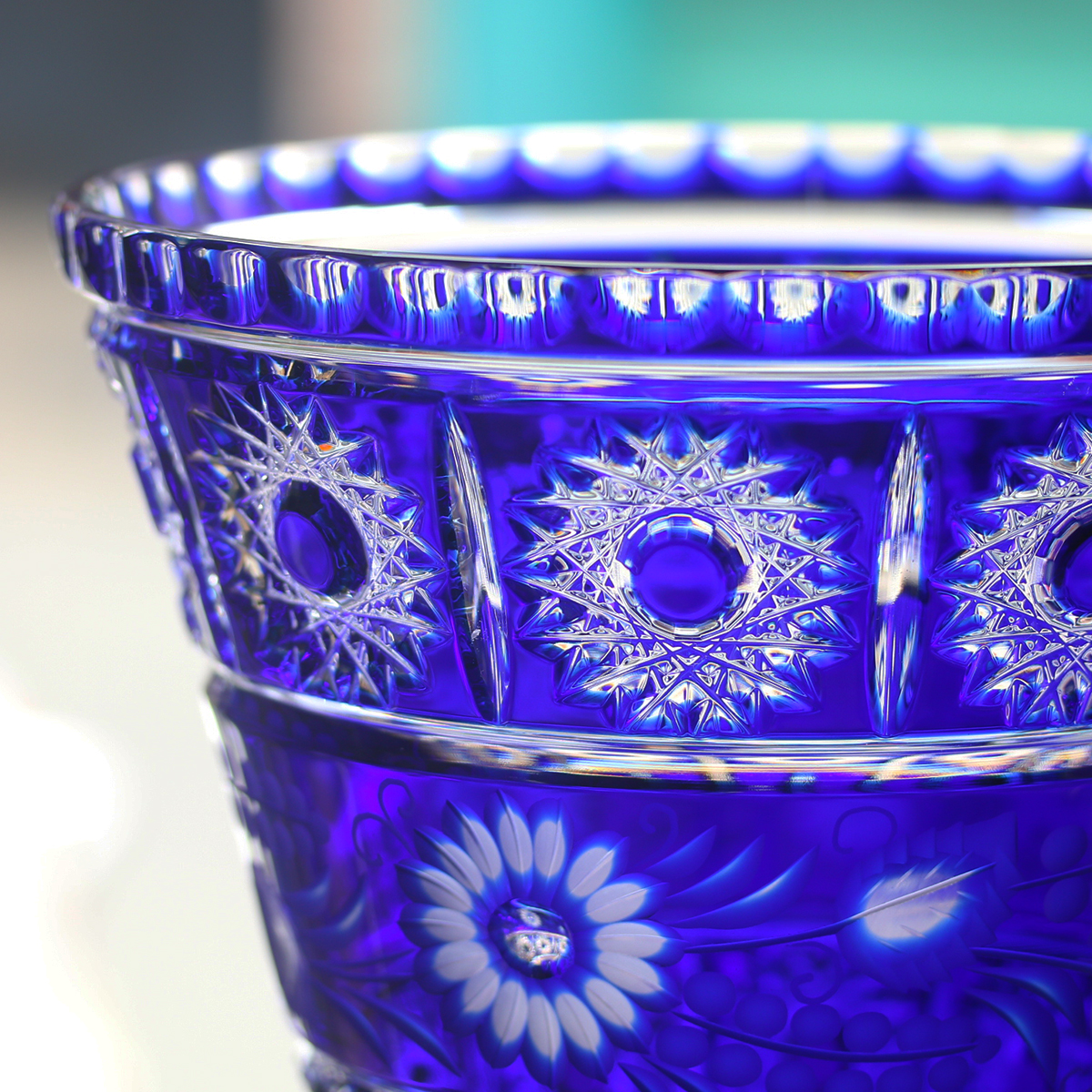 Bình cắm Hoa Pha lê màu Madline Arnstadt cao 43cm