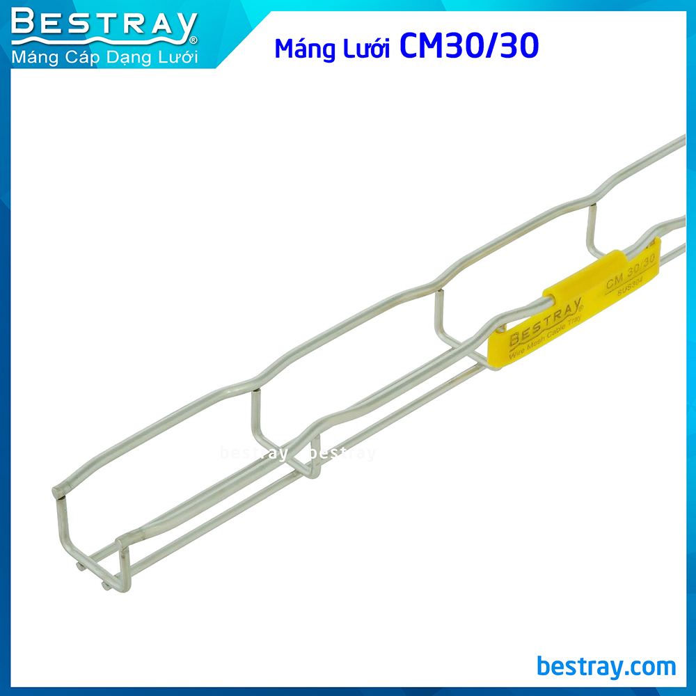 Máng Cáp Dạng Lưới Inox 304 - Thép | Các Loại Máng Lưới Bestray| Mã SP CM30
