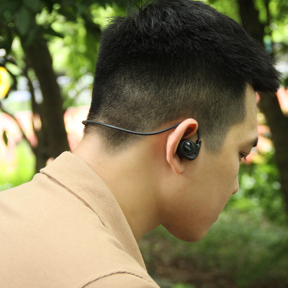 Tai nghe thể thao không dây Bluetooth Remax RB-S13 Dẫn truyền âm thanh qua Khí, không gây đau tai - Hàng Chính Hãng Remax