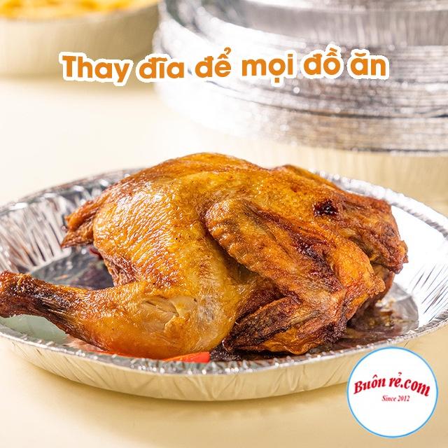 Set 10 đĩa nhôm nồi chiên không dầu bảo vệ nồi - Đĩa nhôm hấp thụ nhiệt tốt 01536