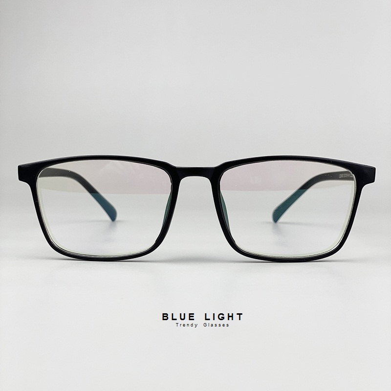 Kính Giả Cận, Gọng KÍnh Cận Nam Nữ Mắt Vuông Đen Bé Đen Nhám Không Độ Hàn Quốc - BLUE LIGHT SHOP