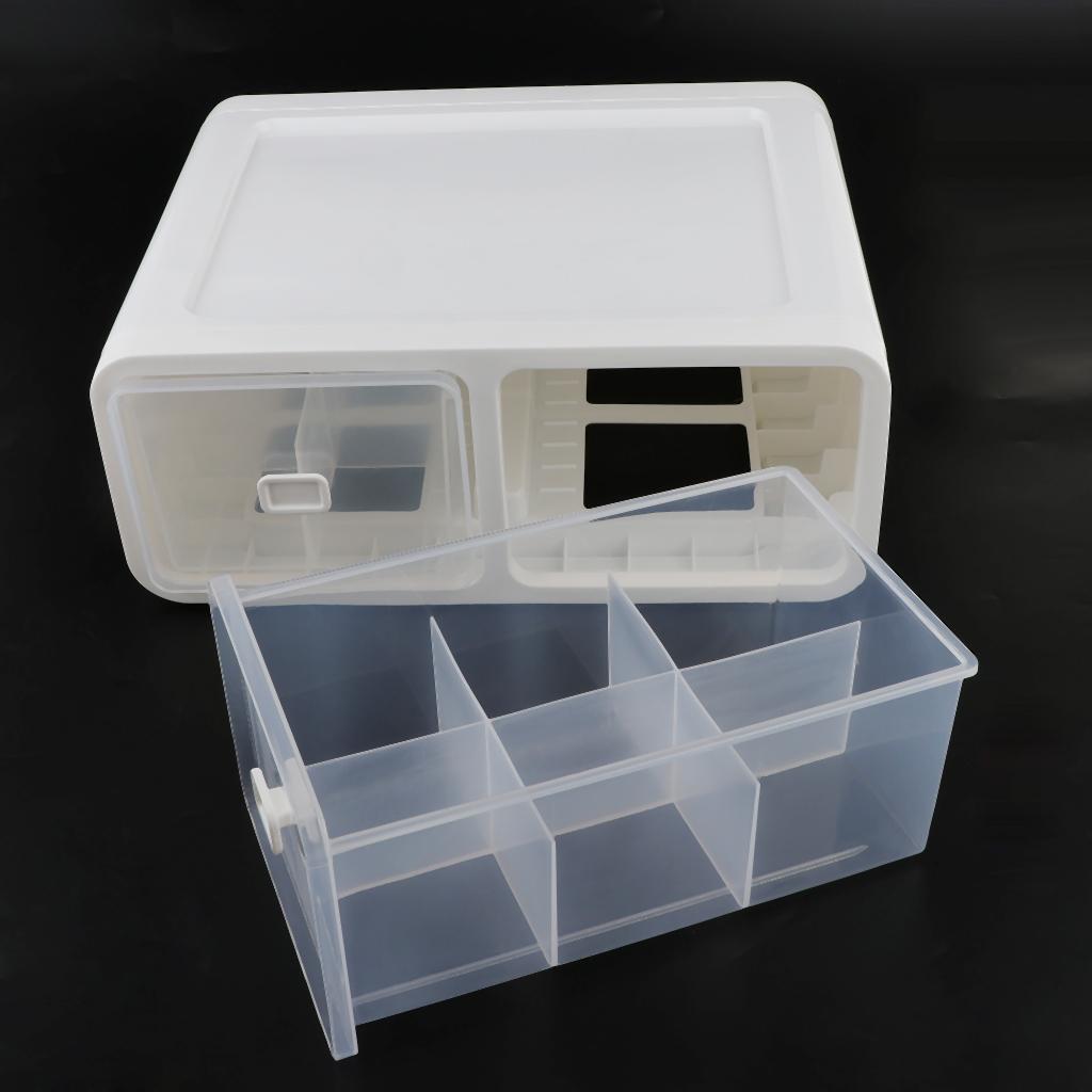 12 Grids Plastic Dustproof Storage Box for Underwear Socks Bra