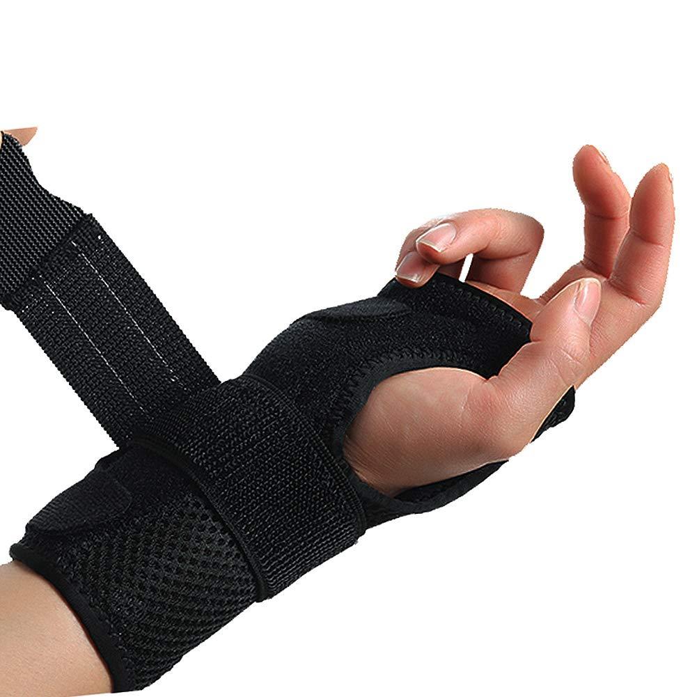 Nẹp Cổ Tay, Nẹp Tay Phải, Bảo Vệ Tay Khi Chơi Thể Thao, Viêm Gân & Đau Cổ Tay, Hội Chứng Ống Cổ Tay Tăng Cường Màu Đen