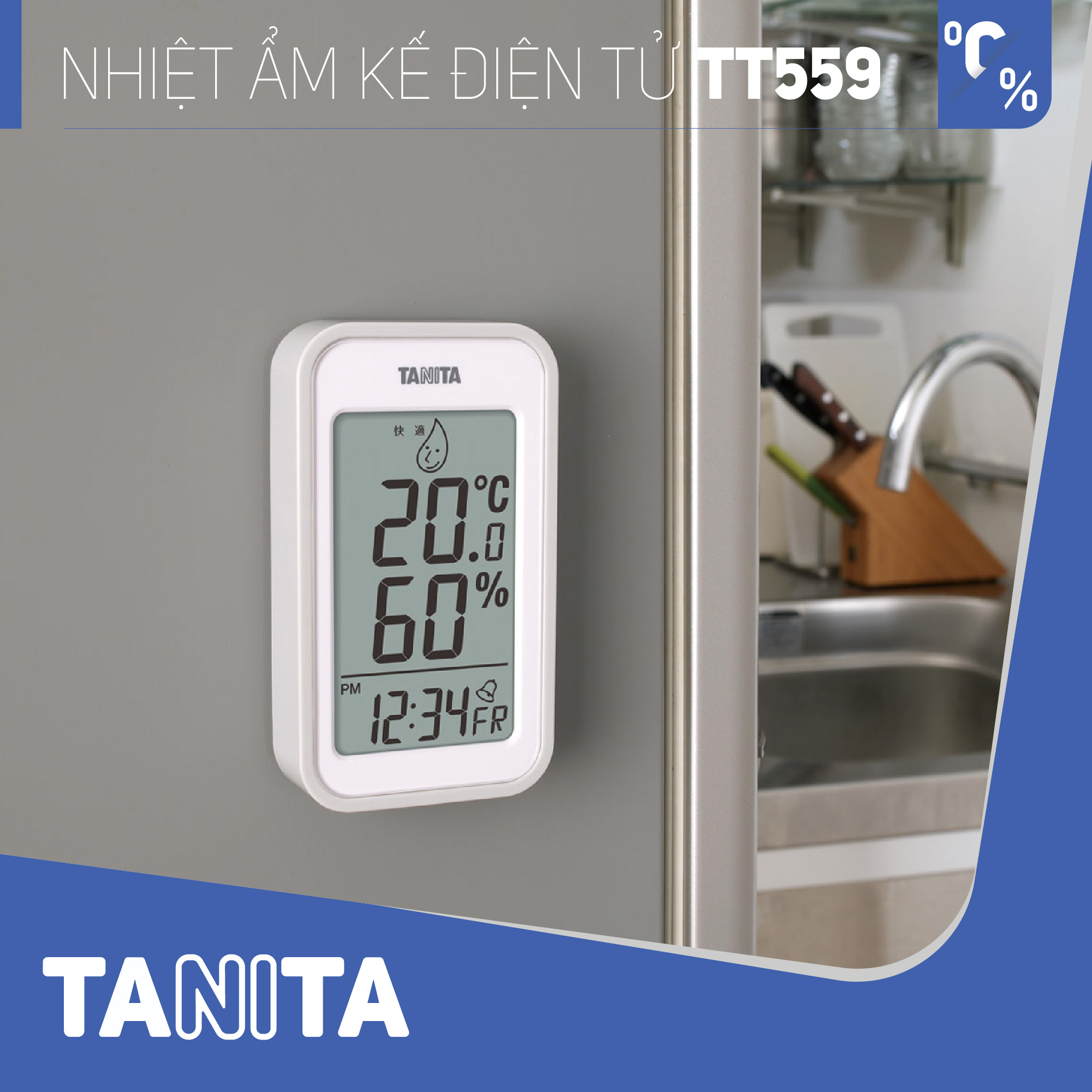 Nhiệt ẩm kế điện tử Tanita TT559 chính hãng nhật,Nhiệt ẩm kế cơ,Nhiệt ẩm kế điện tử,Nhiệt ẩm kế nhật,Nhiệt ẩm kế chính xác,Nhiệt ẩm kế phòng,Nhiệt ẩm kế trong phòng cho trẻ sơ sinh,Nhiệt ẩm kế treo tường,Nhiệt ẩm kế đo độ ẩm, Nhiệt ẩm kế tanita, Nhiệt ẩm kế nhật bản Ẩm kế