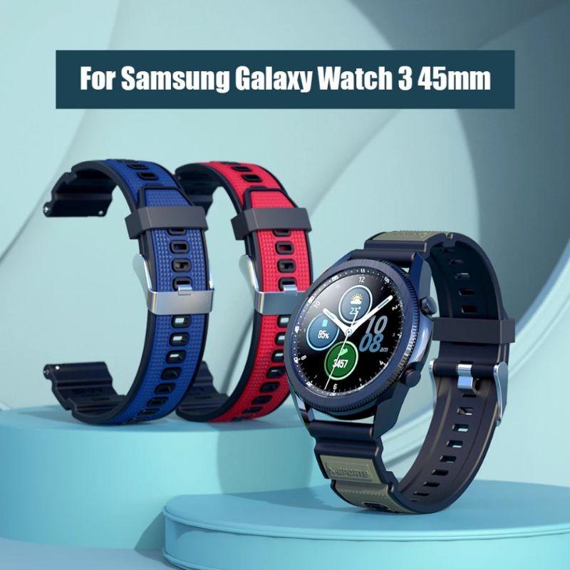 Dây đồng hồ cao su Sikai cao cấp dành galaxy watch 3 45 mm