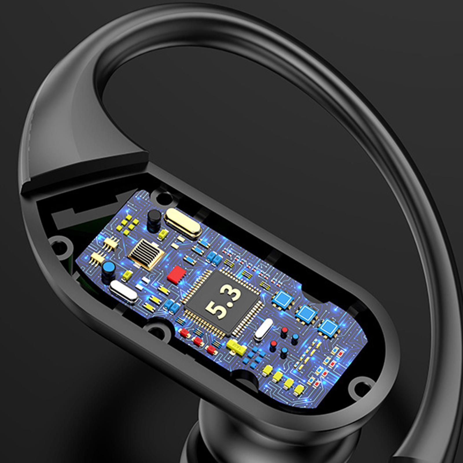 True W Stereo Earphones Hanging Ear Noise Reduction Headset for Running