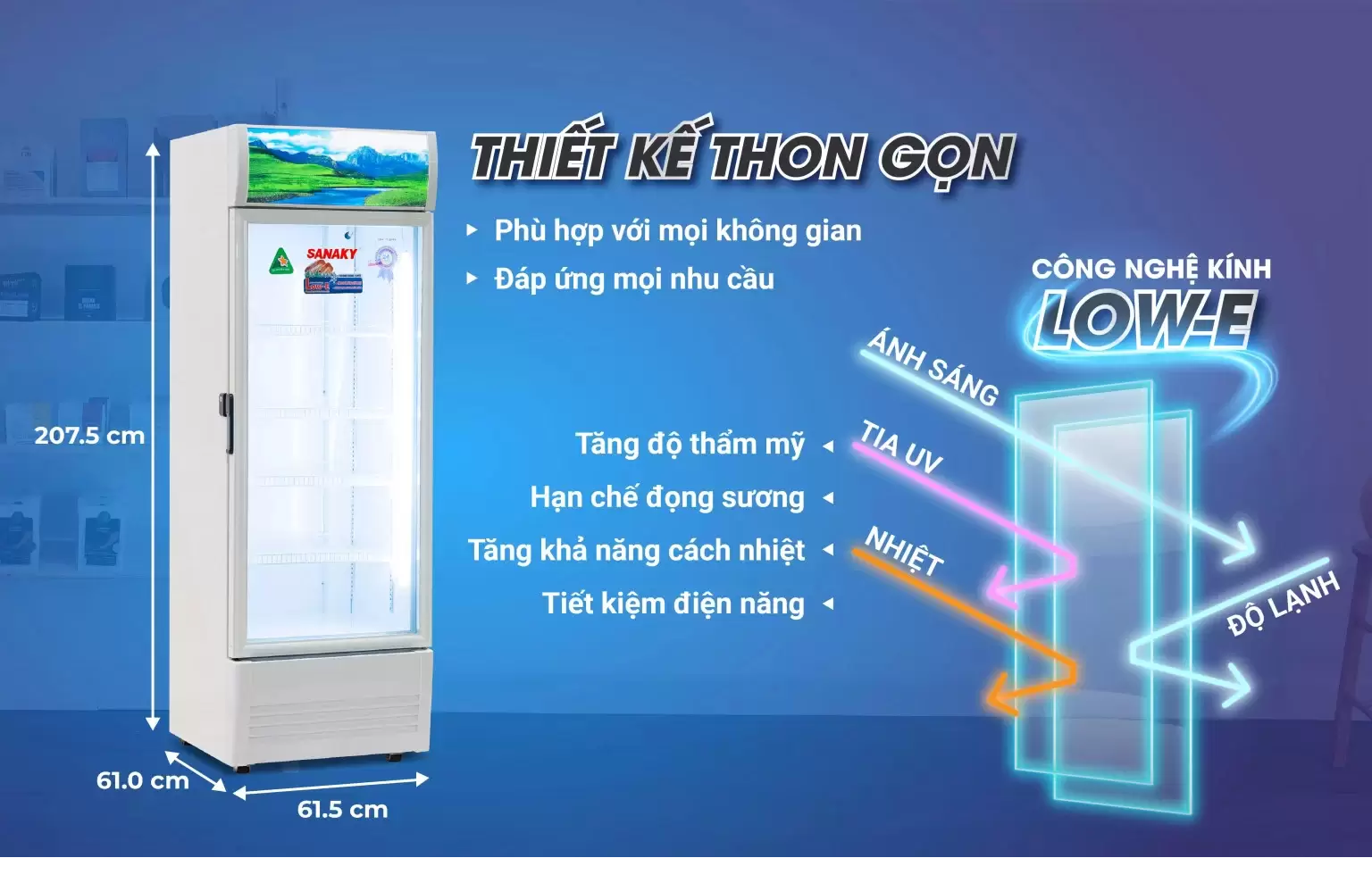 TỦ MÁT INVERTER SANAKY 400 LÍT VH-4089K3 ĐỒNG