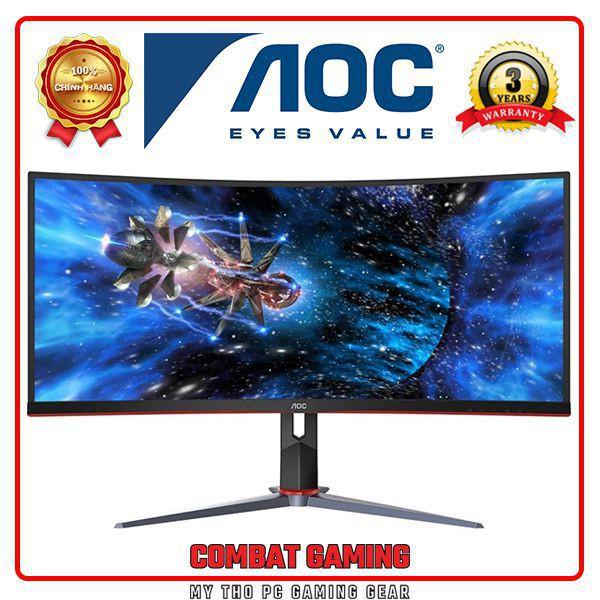 Màn Hình AOC CU34G2X 34 WQHD 1500R 144Hz 3840×2160 (4K UHD)- Hàng Chính Hãng