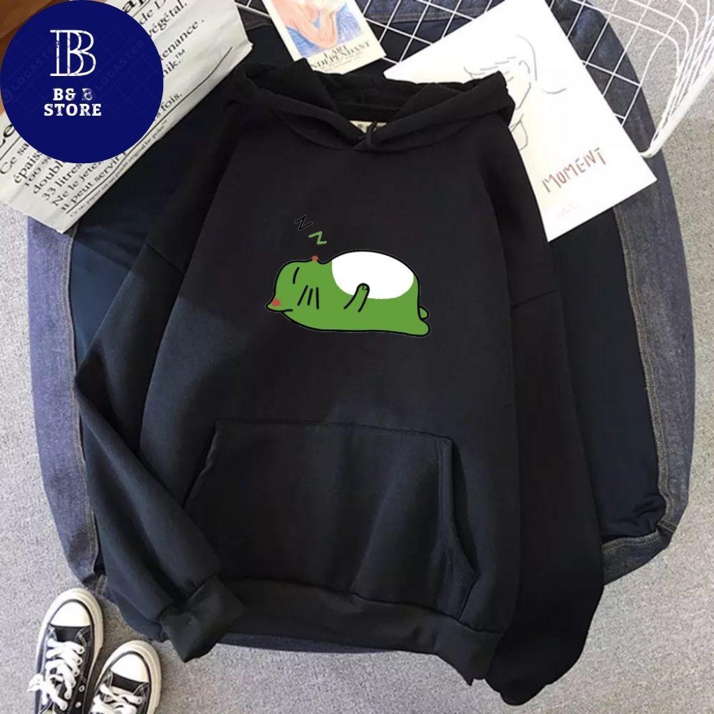 ÁO KHOÁC HOODIE NỈ UNISEX IN GẤU NGỦ SIÊU CUTE ÁO KHOÁC HOODIE LOCAL BRAND FORM RỘNG NAM NỮ NHIỀU MÀU