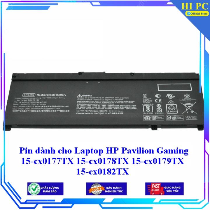 Pin dành cho Laptop HP Pavilion Gaming 15-cx0177TX 15-cx0178TX 15-cx0179TX 15-cx0182TX - Hàng Nhập Khẩu