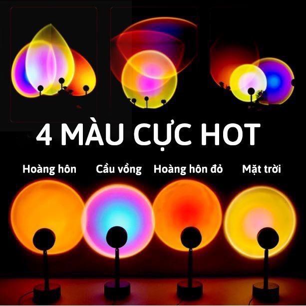 Đèn TikTok Hoàng Hôn 4 Màu Chụp Ảnh Sống Ảo, Quay Video Siêu Đẹp Cỡ 27cm