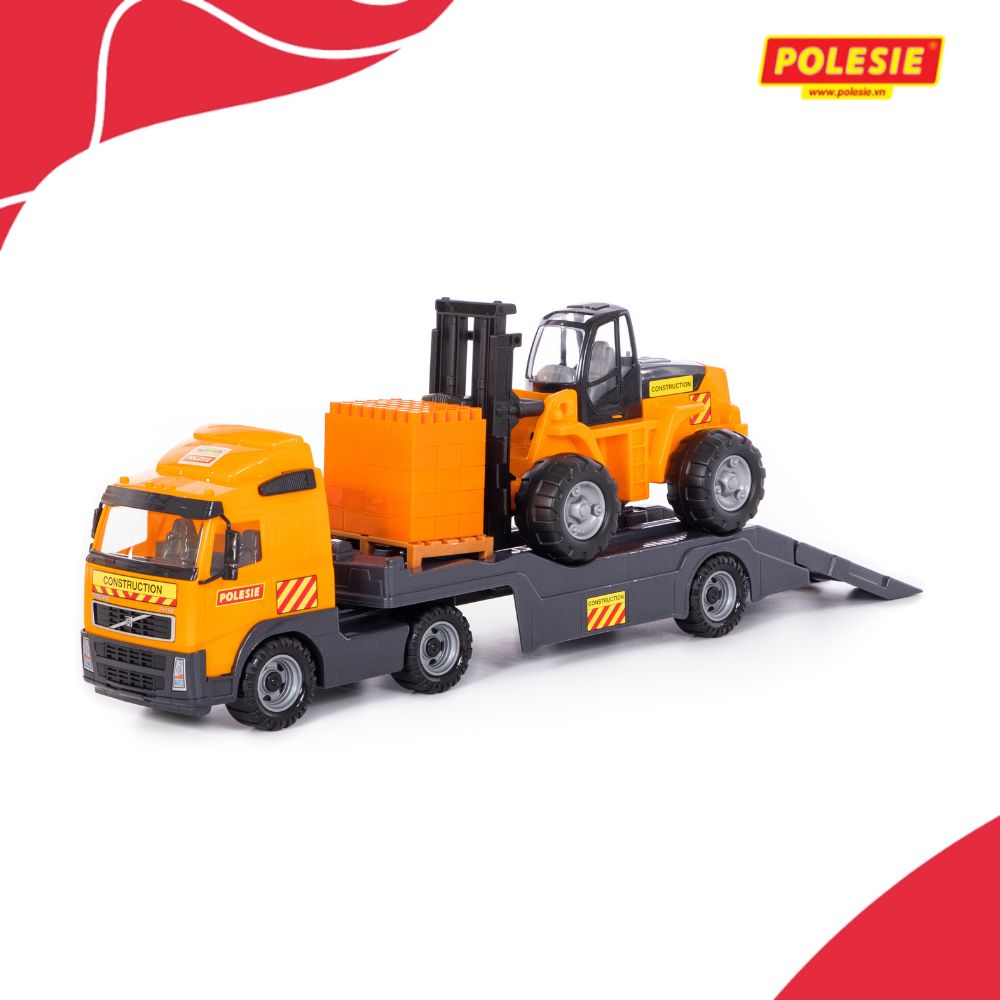 Xe tải kết hợp xe nâng đồ chơi PowerTruck – Polesie Toys