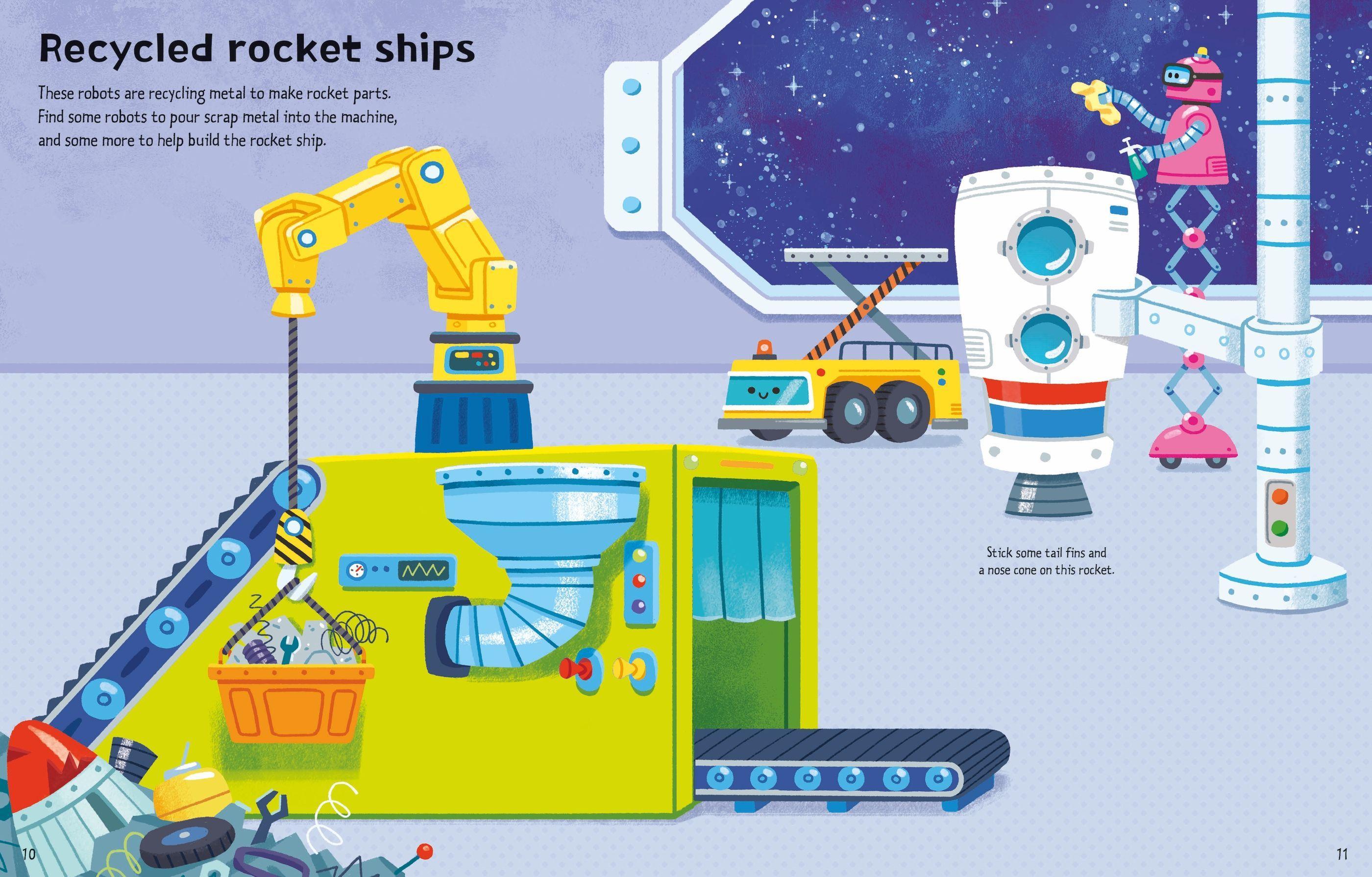 Sách ngoại văn: First Sticker Book Robots