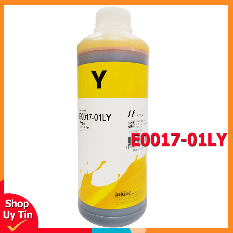 Mực in phun dùng cho máy in phun màu Epson - Loại 1 lít (1.000ml) | Epson E0017-01LB / Epson E0017-01LC / Epson E0017-01LLC/ Epson E0017-01LM / Epson E0017-01LLM / Epson E0017-01LY