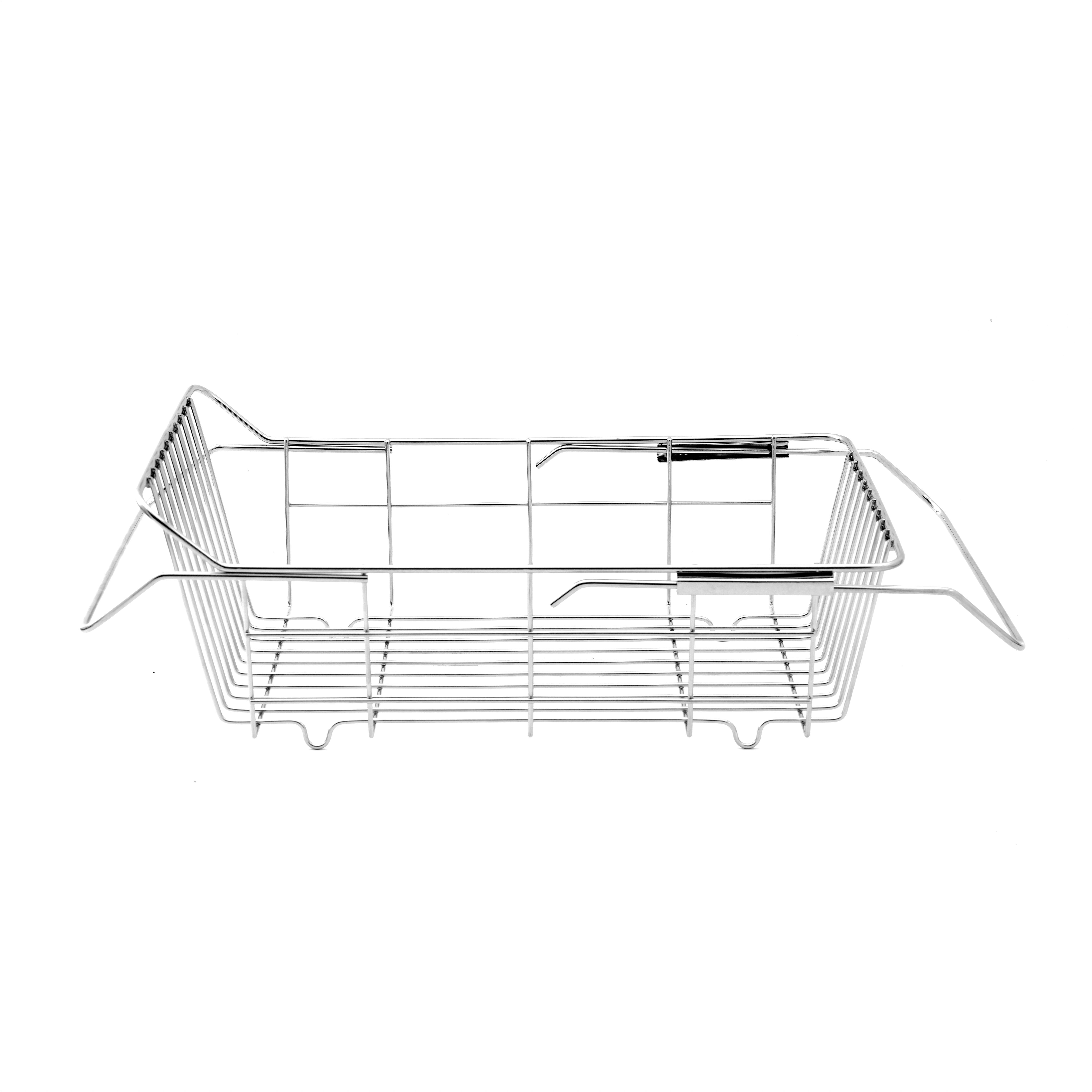 Kệ inox gác bồn rửa chén điều chỉnh kích thước, rổ inox đa năng úp cho chậu rửa bát, khay đa năng