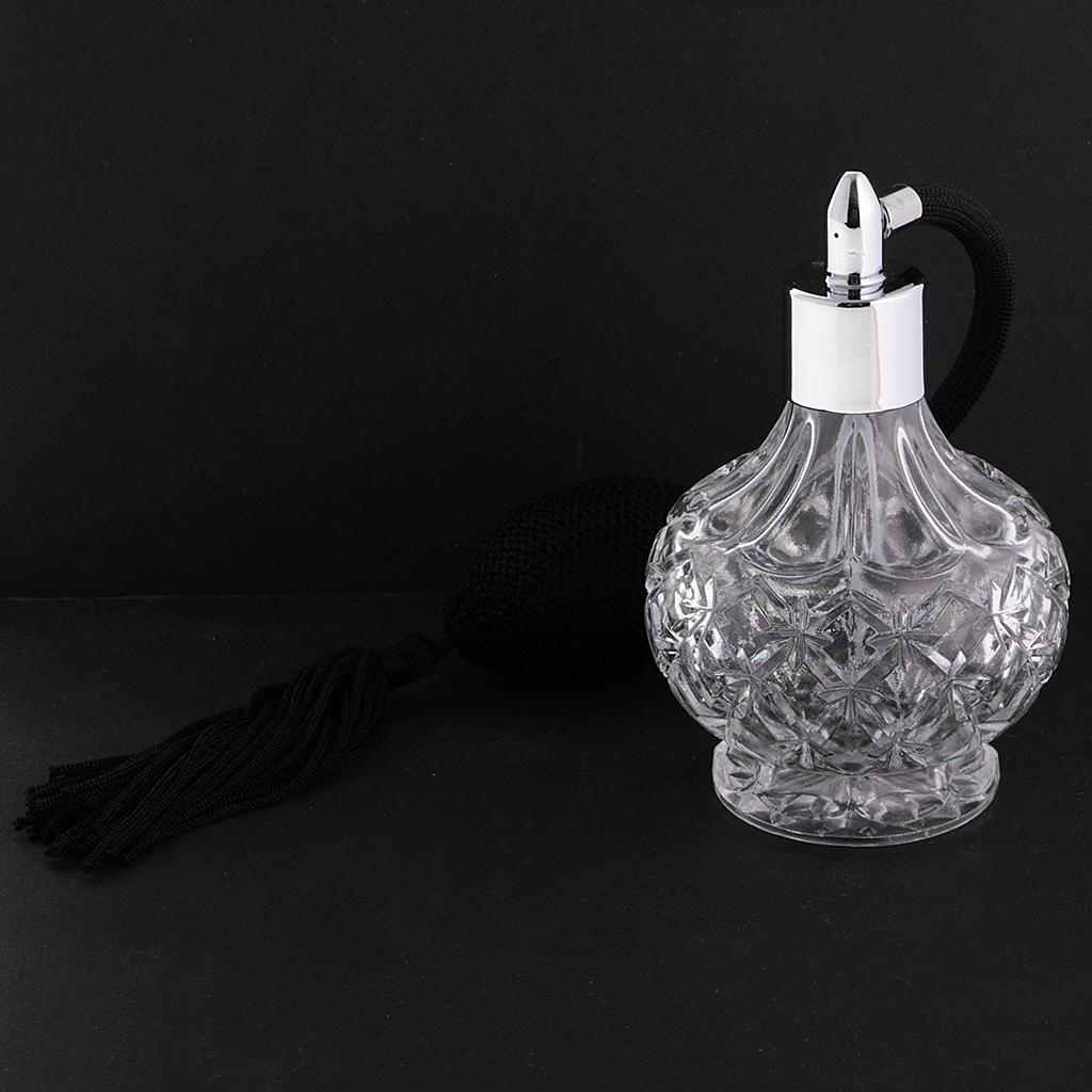 Chai Nước Hoa Thủy Tinh Trong Suốt Chai Xịt Dài Phun Phun 100ml