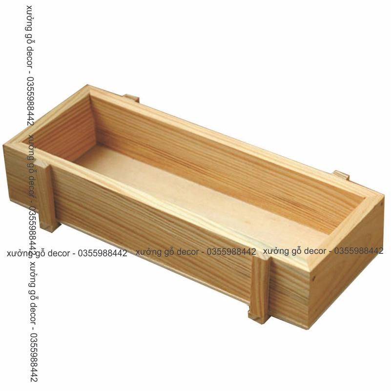 Khay Gỗ Trồng Cây, Đựng Đồ Chậu Trồng Cây Cảnh - Sen Đá - Xương Rồng - Hoa nhỏ