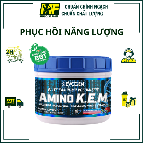 EVOGEN AMINO KEM Nguồn Năng lượng tập luyện cao cấp nhất 30 liều dùng