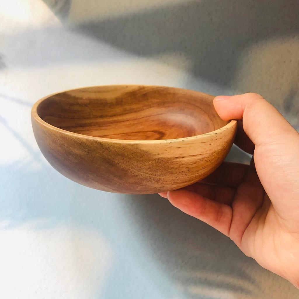 Bát/Tô Gỗ Keo Nhỏ Xinh 14x4 cm, Bát Đựng Salad, Soup, Mỳ Tiện Lợi