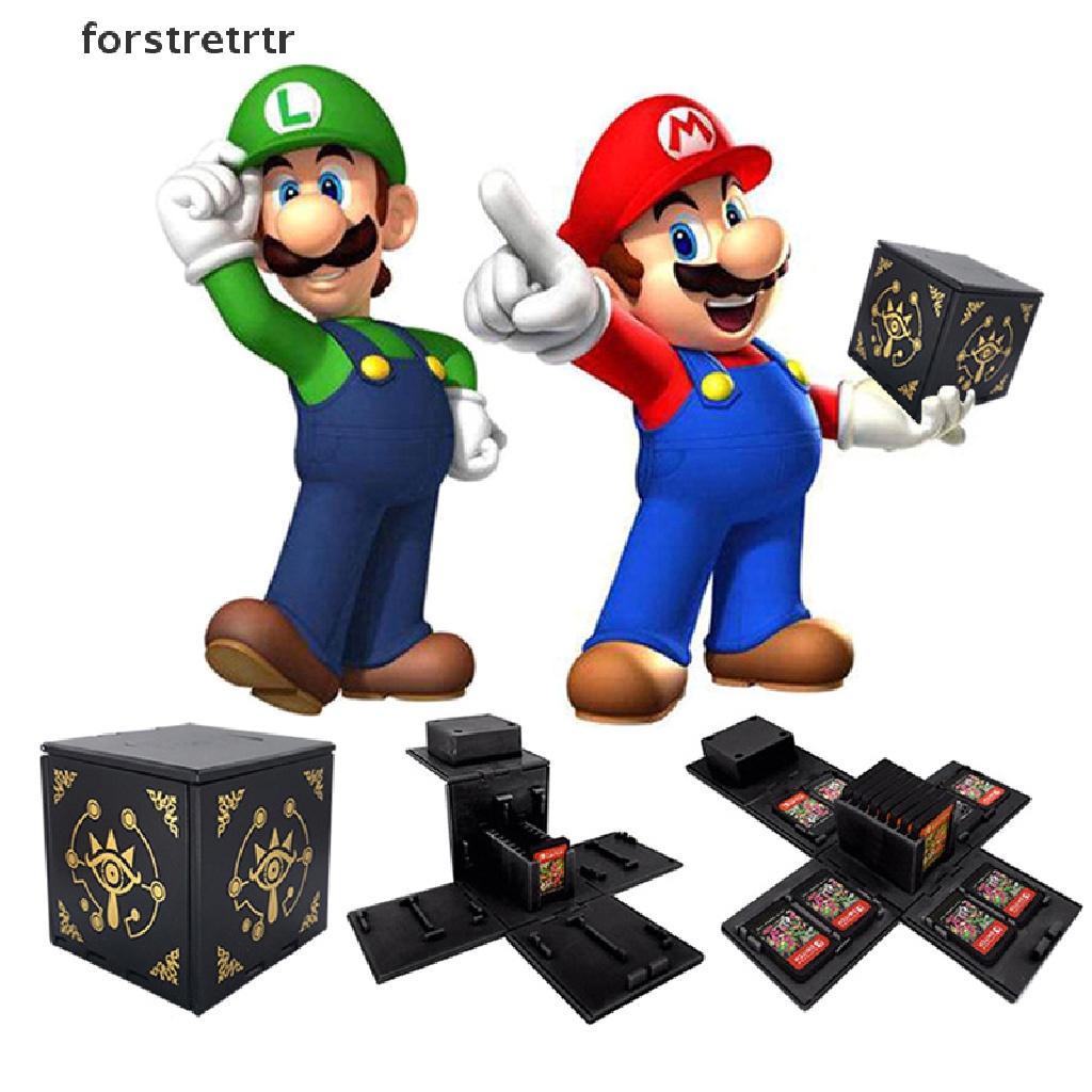 Forstretrtr 16in1 Game Accessorie Portable Case Cover Game Card Box For NS Switch Storage Cartridge Case For Nintendo Switch OLED Cards Holder Box EN