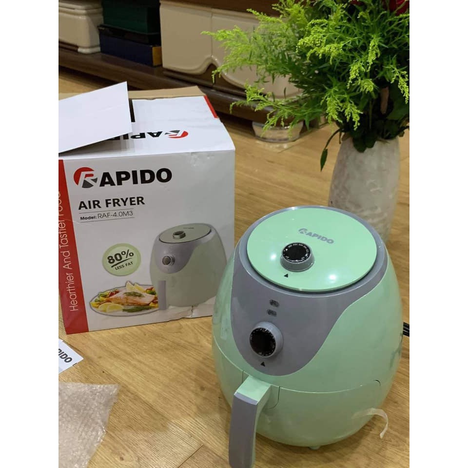 Nồi Chiên Không Dầu Rapido 4.0M3, 4L, 1200w