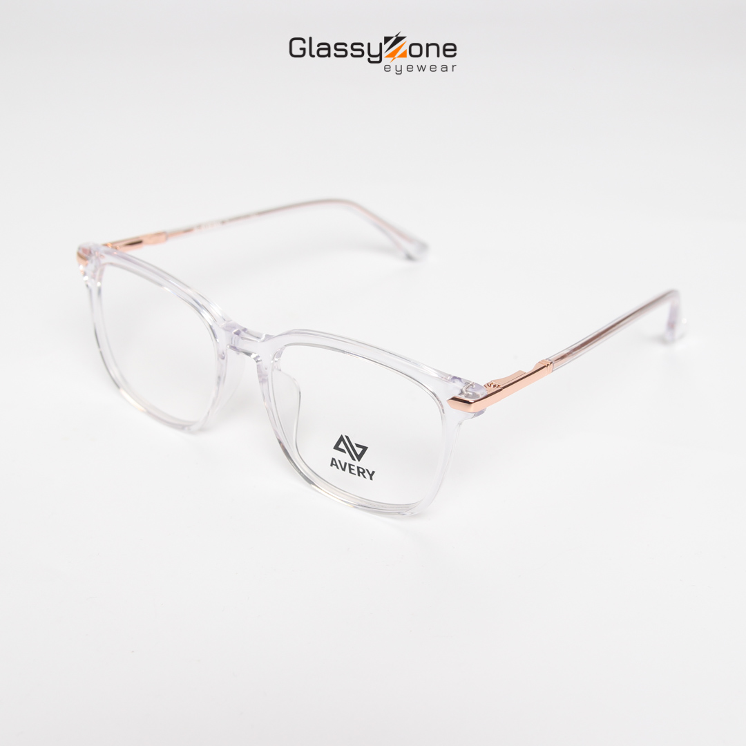 Gọng kính cận, Mắt kính giả cận Acetate Form vuông Nam Nữ Avery 14039 - GlassyZone