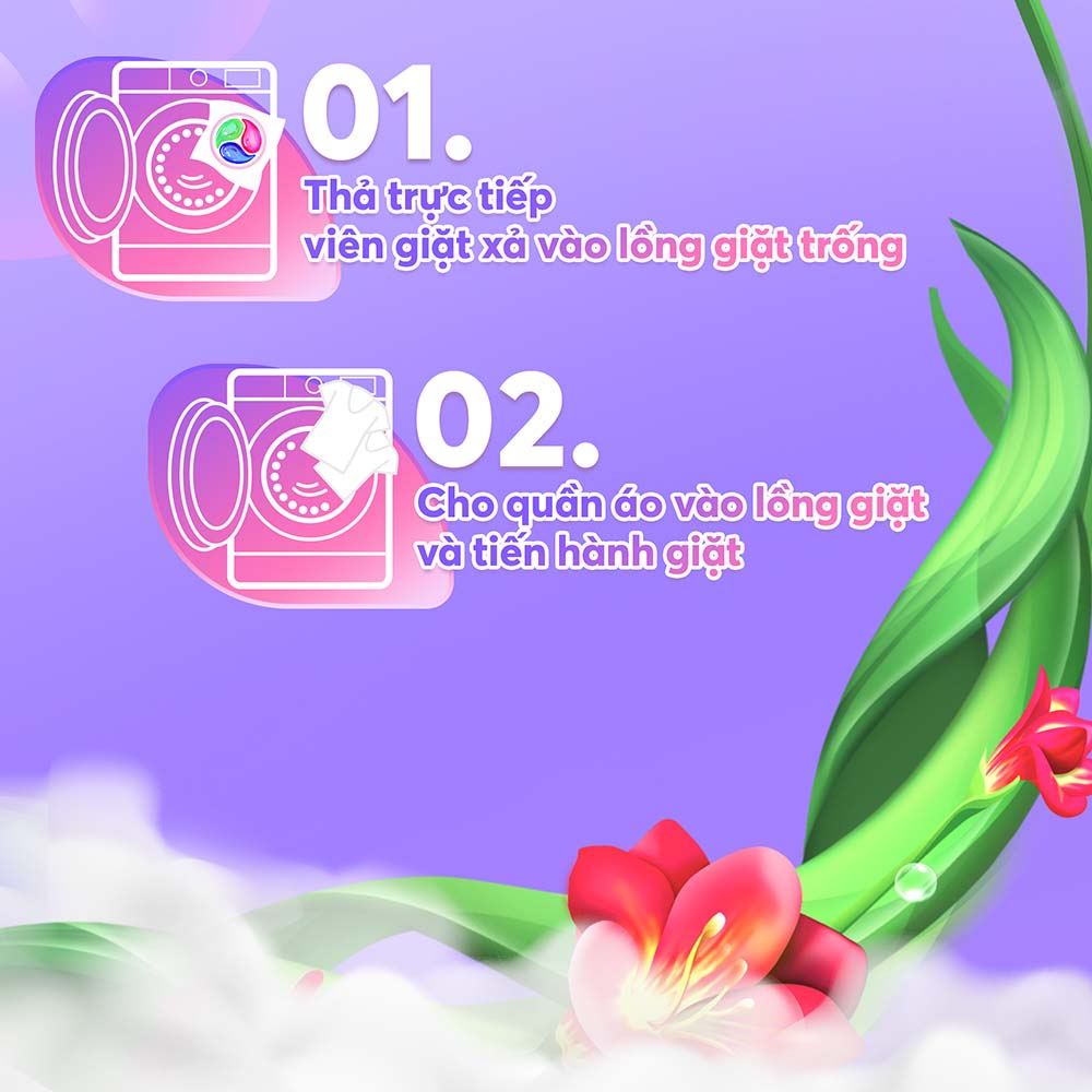 Combo 3 viên giặt xả MaxKleen hương ngày thư thái