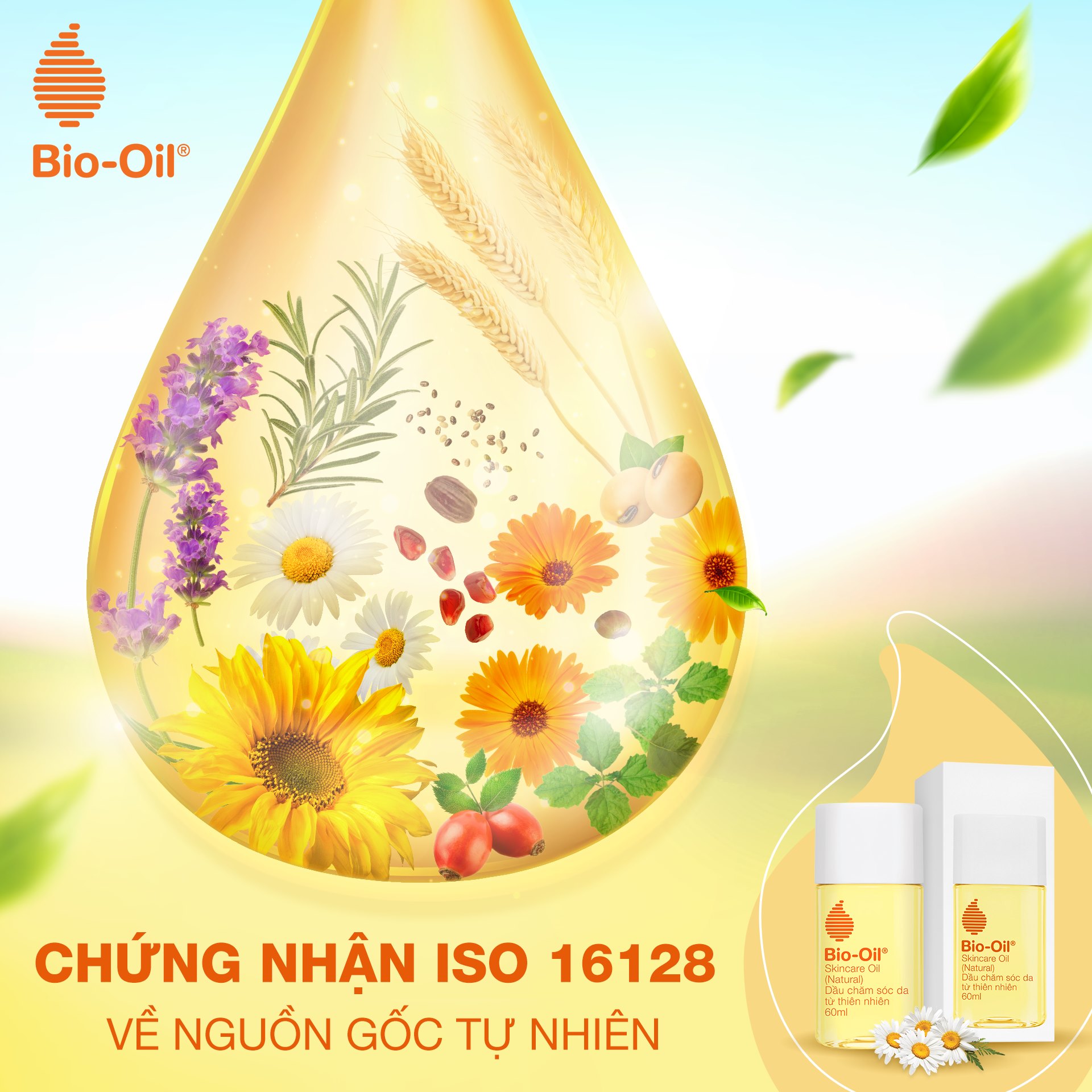 [CHÍNH HÃNG] - BIO-OIL SKINCARE NATURAL OIL 125ML (Chai/125ml) - Dầu Chăm Sóc Da Từ Thiên Nhiên Giảm Rạn Da, Mờ Sẹo