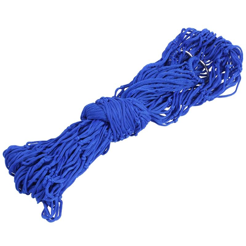 Màu Xanh Mới Nylon Võng Treo Lưới Ngủ Giường Xoay Cắm Trại Du Lịch