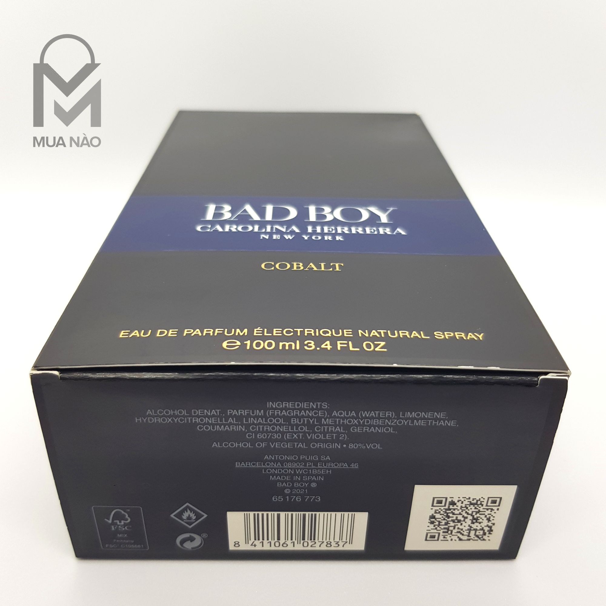 Nước hoa Bad Boy Cobalt 100ml - Nước hoa Nam quyến rũ hãng Carolina Herrera