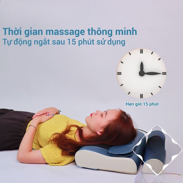 Gối massage cổ vai gáy, máy massage, gối massage hồng ngoại 16 bi cao cấp hỗ trợ mát xa vùng cổ,vai gáy hiệu quả