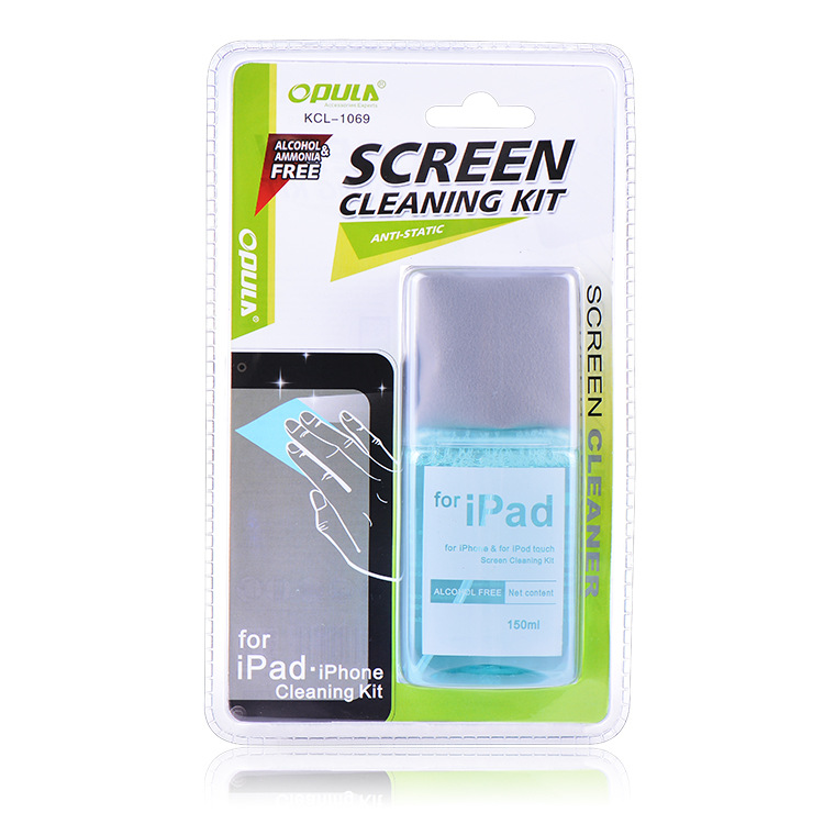 Bộ vệ sinh làm sạch màn hình OPULA KCL-1069 cho iPad / iPhone / Macbook / Laptop / Smartphone / Lens Camera - Hàng Chính Hãng