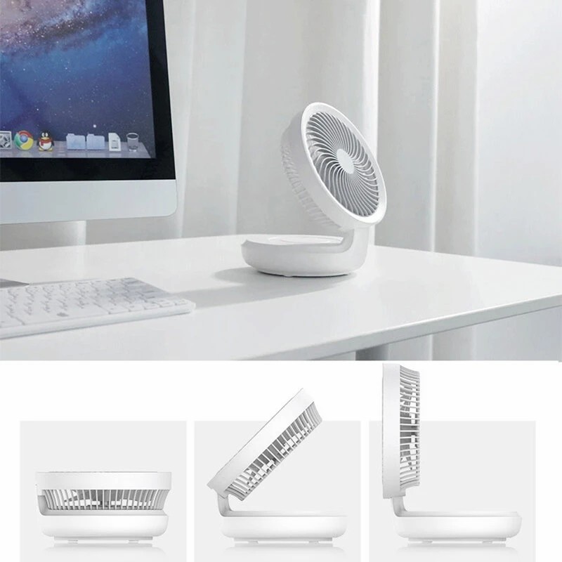 Quạt lưu thông không khí không dây Xiaomi Edon E808 Quạt gấp có thể sạc lại-Có đèn ngủ