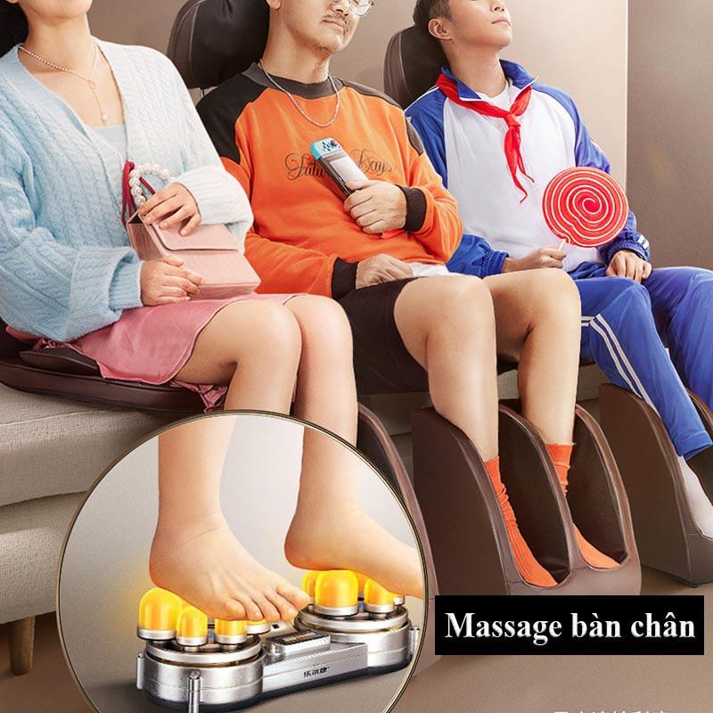 Ghế massage toàn thân, máy matxa hồng ngoại xoa bóp thư giãn cao cấp