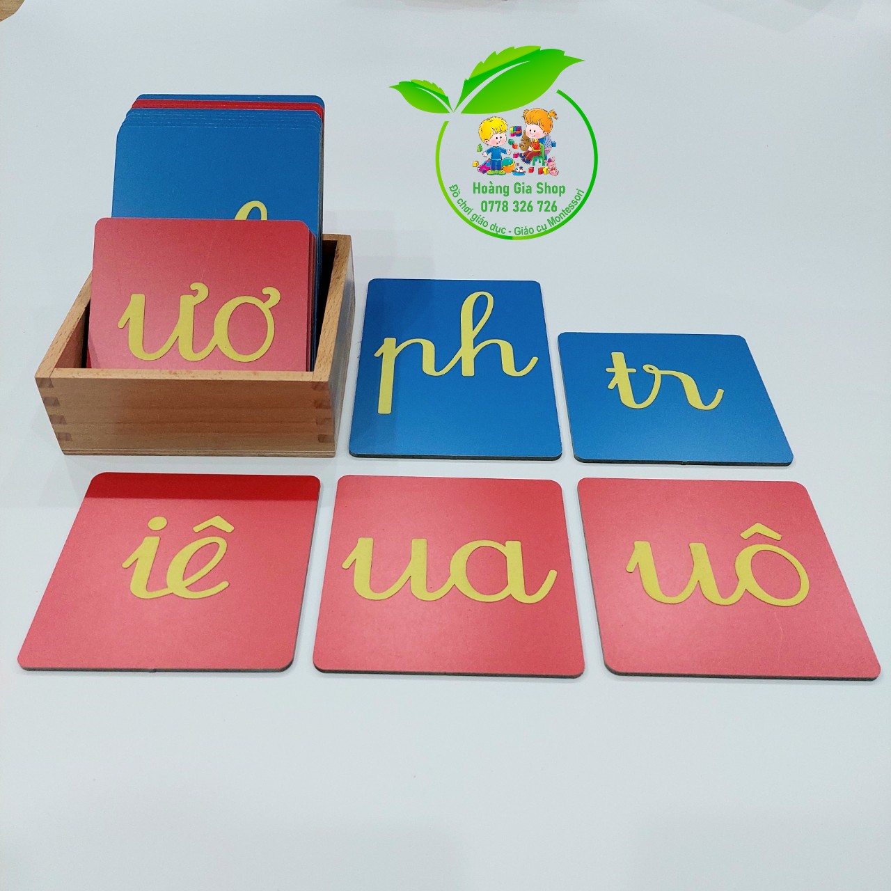 Hộp 18 Chữ ghép nhám Tiếng Việt in thường nét viết
